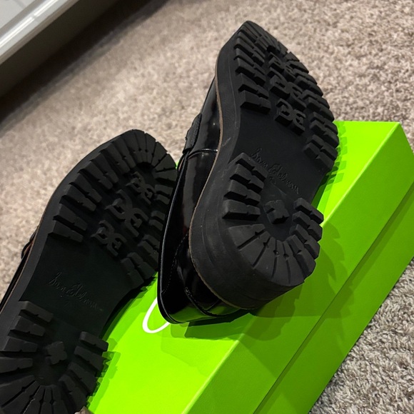 Sam Edelman Black Loafers with Gold Accents - Picture 6 of 6